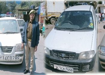 अवधि समाप्त हुए चार पहिया वाहनों को फर्जी रूप से तैयार करके बेचने वाले 2 आरोपी गिरफ्तार