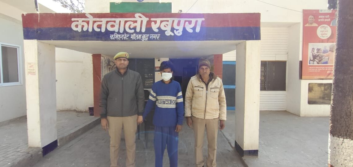 थाना रबूपुरा पुलिस ने हर्ष फायरिंग के दौरान गोली मारने वाले आरोपी को किया गिरफ्तार