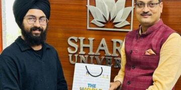 शारदा विश्वविद्यालय के छात्र एकमप्रीत मिली 100 प्रतिशत छात्रवृत्ति
