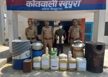 रबूपुरा में बनाई जा रही थी अवैध शराब, पुलिस ने आरोपी को किया गिरफ्तार