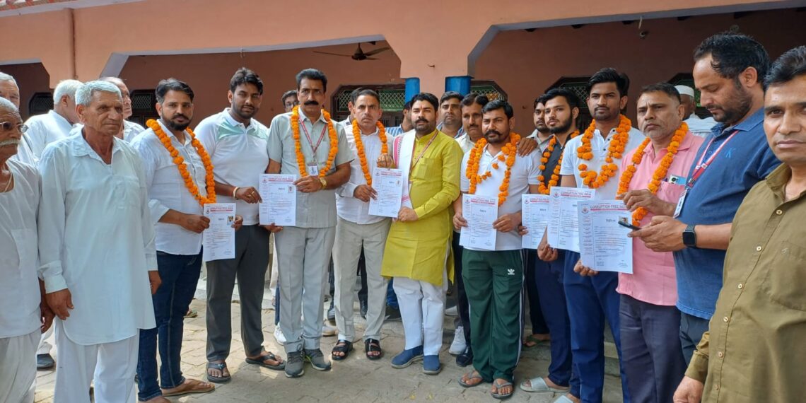 करप्शन फ्री इंडिया के इमलियाका के ग्राम अध्यक्ष बने सूबेदार बालेश्वर नागर