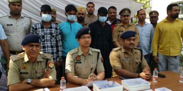 क्राइम रिस्पांस टीम (CRT) थाना सेक्टर 20 पुलिस ने  अन्तर्राज्यीय पेशेवर “बावरिया गैंग” के 3 चेन स्नैचर किये गिरफ्तार