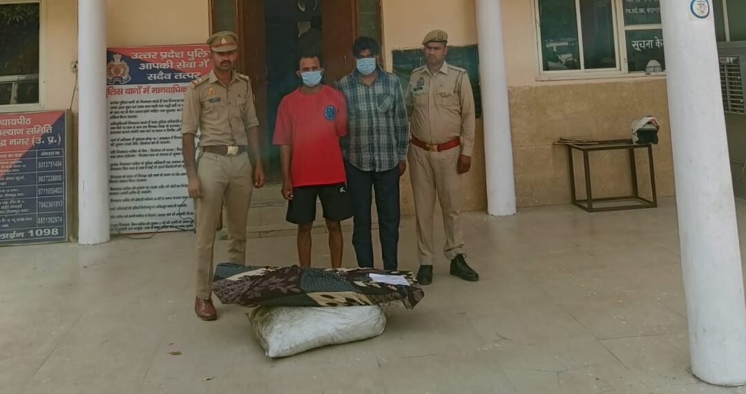 नोएडा पुलिस ने 2 शातिर चोर किया गिरफ्तार, चोरी का माल बरामद