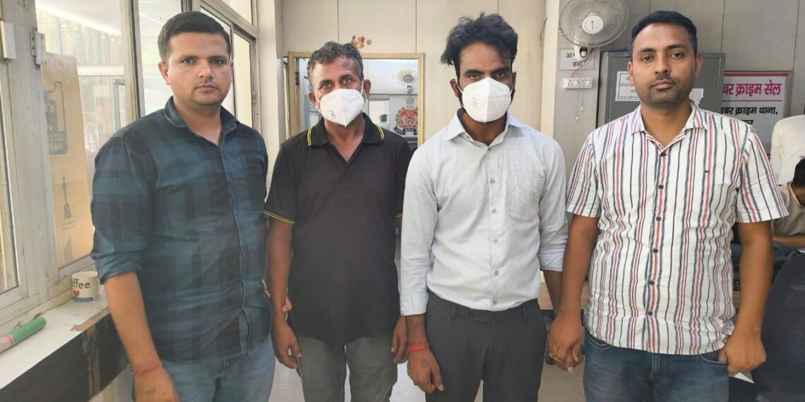 शेयर ट्रेडिंग के नाम पर 48 लाख 50 हजार रुपयों की ठगी करने वाले गैंग के दो शातिर साइबर अपराधी गिरफ्तार