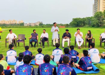 एथलीट फ्यूचर एकेडमी के सात वर्ष पूर्ण होने पर सभी खिलाड़ियों के लिए नई जर्सी लॉन्च की गई