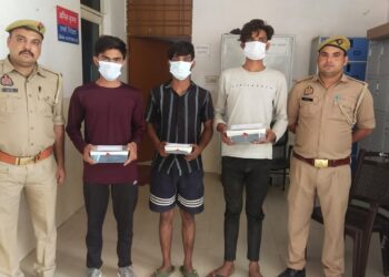 नोएडा पुलिस ने 3 शातिर अपराधी किए गिरफ्तार, लूट व चोरी की घटनाओं को देते थे अंजाम