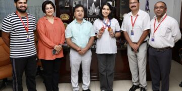 शारदा विश्वविद्यालय की छात्रा ने ताइक्वांडो में कांस्य पदक जीता