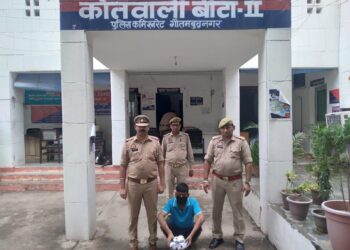 बीटा 2 थाना पुलिस ने फरार हत्यारा किया गिरफ्तार, ईट मारकर की थी एक व्यक्ति की हत्या