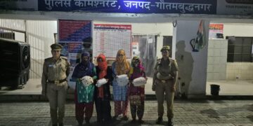 सूरजपुर थाना पुलिस ने गांजा बेचने वाली महिला गैंग को किया गिरफ्तार