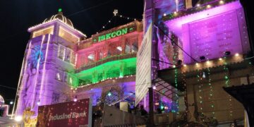 श्रीकृष्ण जन्माष्ठमी के रंग में डूबा नोएडा शहर
