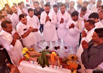ग्रेटर नोएडा श्री श्याम संकीर्तन महोत्सव का हुआ भूमि पूजन