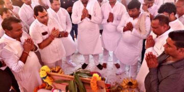 ग्रेटर नोएडा श्री श्याम संकीर्तन महोत्सव का हुआ भूमि पूजन