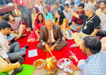 गलगोटियास विश्वविद्यालय में विश्वकर्मा दिवस पर पूजा का भव्य आयोजन