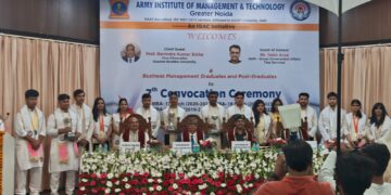 आर्मी इंस्टीट्यूट ऑफ मैनेजमेंट एण्ड टेक्नोलॉजी में सातवें दीक्षांत समारोह का सफल आयोजन