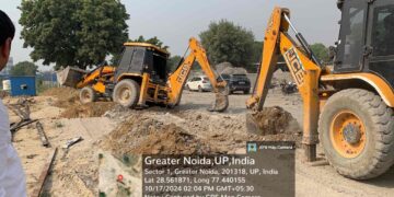 ग्रेटर नोएडा प्राधिकरण ने बिसरख में जमीन अतिक्रमण पर चलाया बुल्डोजर, 33 हजार वर्ग मीटर जमीन को कराया कब्जा मुक्त