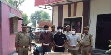कासना थाना पुलिस ने लूट की योजना बना रहे तीन शातिर लुटेरों को किया गिरफ्तार