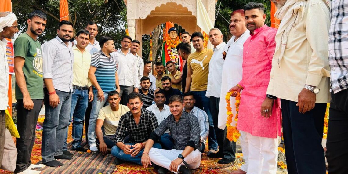 सैनिक सेवा समिति ने “शहीद भाई युधिष्ठिर जी” की पुण्यतिथि पर ग्राम खाम्बी पहुँच कर अपने श्रद्धा-सुमन अर्पित किये