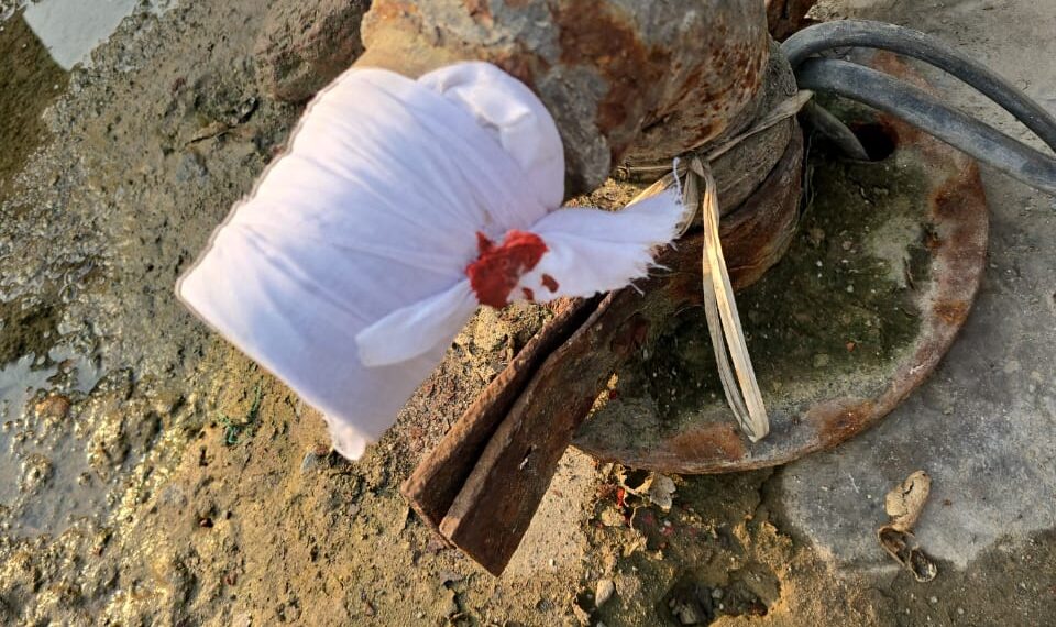 अवैध भूजल दोहन पर जल विभाग के अधिकारियों ने अवैध बोरवेल किया सील