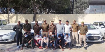 नोएडा पुलिस ने कार चोर गिरोह का किया भंडाफोड़, 6 आरोपी गिरफ्तार, 7 गाड़ियां बरामद