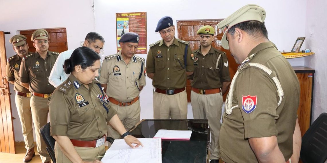 पुलिस कमिश्नर लक्ष्मी सिंह ने किया थाना सेक्टर 126 का वार्षिक निरीक्षण, दिए आवश्यक दिशा-निर्देश
