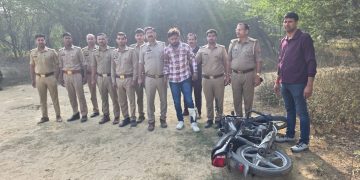 सूरजपुर थाना पुलिस कि बदमाश से हुई मुठभेड़, घायल बदमाश पर एक दर्जन से ज्यादा मुकदमे दर्ज