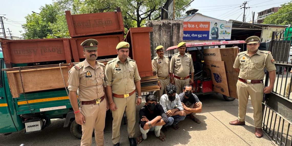 थाना फेस 1 पुलिस ने चोरी करने वाले तीन आरोपियों को किया गिरफ्तार, चोरी का माल बरामद