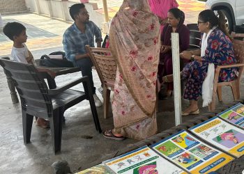 सीडीपीओ ने किया वीएचएसएनडी सत्र का निरीक्षण