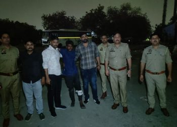 पुलिस मुठभेड़ में बदमाश सोनू भारद्वाज घायल, चोरी का सामान बरामद
