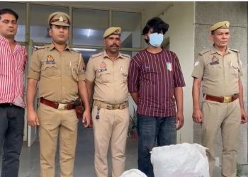 नोएडा पुलिस ने 3 लाख का गांजा और कार के साथ एक तस्कर किया गिरफ्तार