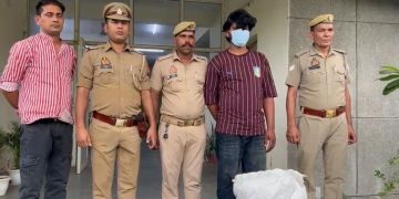 नोएडा पुलिस ने 3 लाख का गांजा और कार के साथ एक तस्कर किया गिरफ्तार