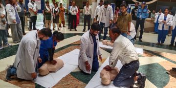 शारदा अस्पताल में विश्व आपातकालीन चिकित्सा दिवस मनाया