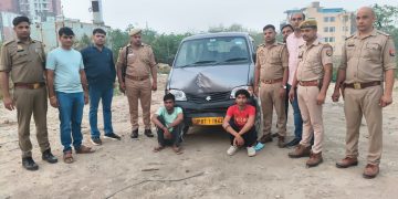 ग्रेटर नोएडा की बीटा-2 पुलिस और लुटेरों के बीच मुठभेड़, तीन बदमाश गिरफ्तार, एक घायल