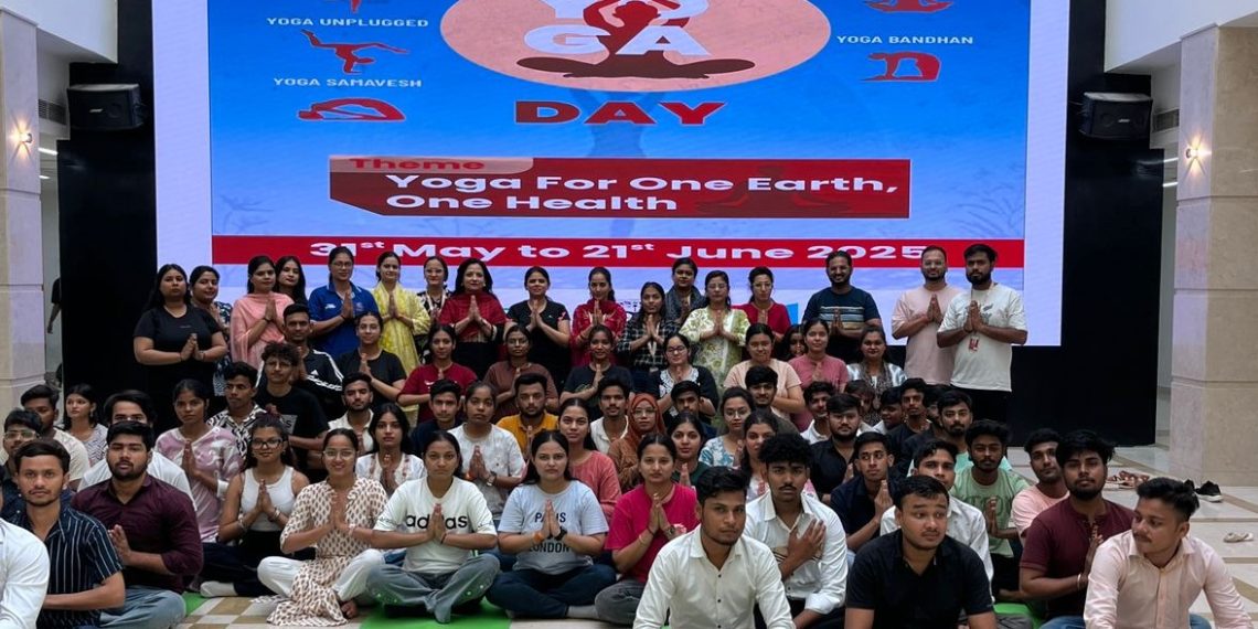 गलगोटिया विश्वविद्यालय ने अंतर्राष्ट्रीय योग दिवस 2025 को मनाने के लिये कार्यक्रमों की श्रंखला का आगाज़