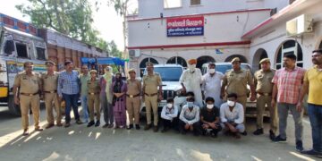 सेंट्रल नोएडा की बिसरख थाना पुलिस ने लुटेरों के गिरोह का पर्दाफाश किया