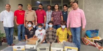 नोएडा फेस 2 थाना पुलिस और सीआरटी टीम ने 108 किलो गांजे के साथ चार अंतरराज्यीय तस्करों को दबोचा