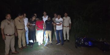 थाना सूरजपुर पुलिस और बदमाशों के बीच मुठभेड़, तीन घायल