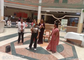 शारदा अस्पताल मनाया जा रहा विश्व स्तनपान सप्ताह