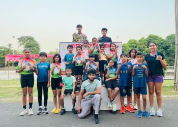 शहीद विजय सिंह पथिक स्पोर्ट्स काम्प्लेक्स में दूसरी जिला रोलर स्केटिंग चैंपियनशिप का आयोजन