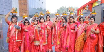 ग्रेटर नोएडा में कलश यात्रा से शुरू हुई अग्र भागवत
