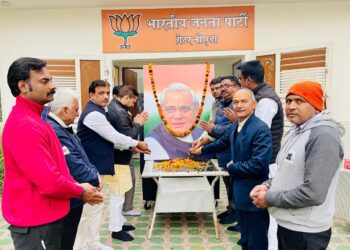 भाजपा ग्रेटर नोएडा मण्डल ने श्रद्धा एवं उत्साह के साथ मनाई भारत रत्न अटल बिहारी वाजपेयी जी की जयंती