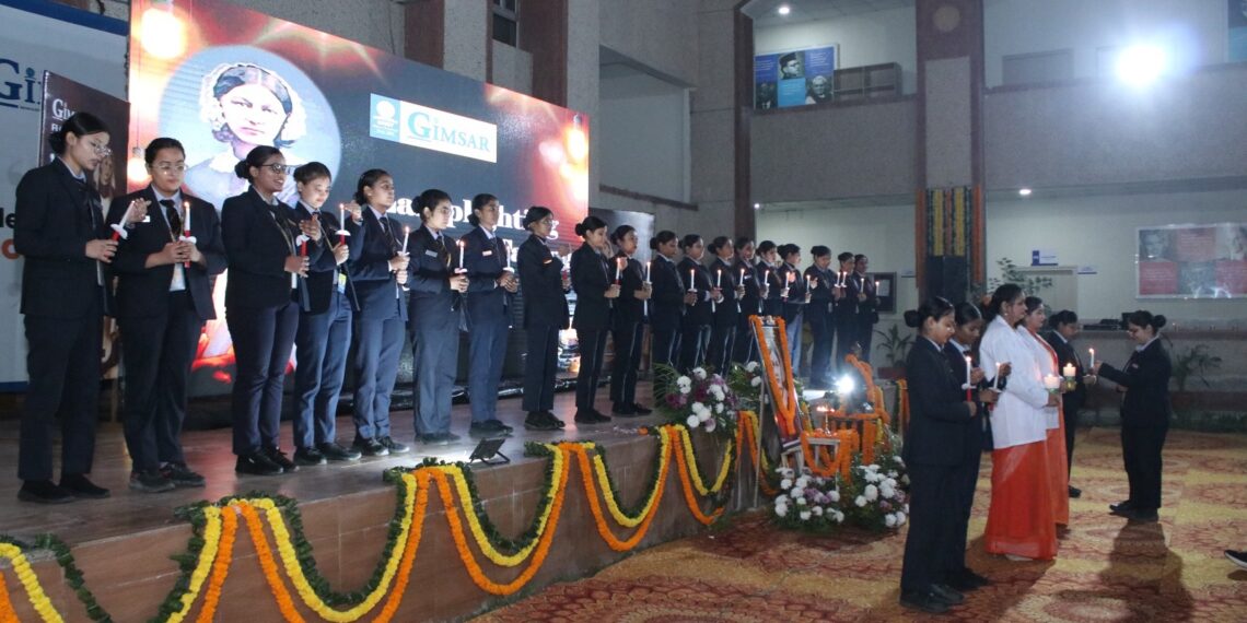 जीएनआईओटी–GIMSAR में नर्सिंग छात्रों का दीप प्रज्वलन एवं शपथ ग्रहण समारोह