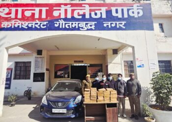 नॉलेजपार्क पुलिस ने किया खुलासा : जिस कॉलेज में करते थे बिजली का काम, वहीं से उड़ा दिए 40 बंडल तार