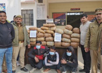 ग्रेटर नोएडा की नॉलेज पार्क थाना पुलिस की नशे के कारोबार पर बड़ी स्ट्राइक, 25 लाख का अवैध गांजा बरामद