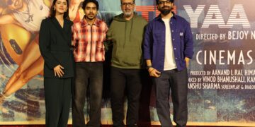 तू या मैं का दिल्ली में धमाकेदार प्रमोशन — शनाया कपूर, आदर्श गौरव, बिजय नांबियार और आनंद एल राय ने बिखेरा जादू!