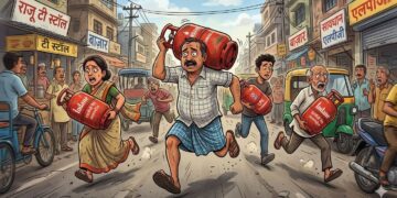 ग्रेटर नोएडा में रसोई गैस के लिए मचा हाहाकार : लोग एडवांस में ले रहे गैस सिलेंडर, जरूरतमंदों को जाना पड़ा खाली हाथ