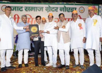 ग्रेटर नोएडा में जाट समाज ने मनाया होली मिलन