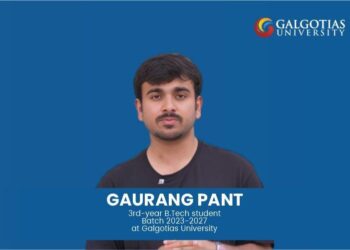 गलगोटिया यूनिवर्सिटी के स्टूडेंट गौरांग पंत को रिचर्ड ई. मर्विन स्कॉलरशिप मिली; आईईईई चैप्टर को नेशनल पहचान मिली