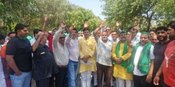 फर्जी मुकदमों के खिलाफ सड़कों पर उतरे किसान, प्रभारी मंत्री पर भी गंभीर आरोप लगाए, डीसीपी सेंट्रल ने दिए निष्पक्ष जांच के आदेश