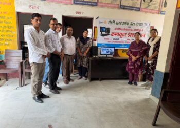 रोटरी क्लब ग्रेटर नोएडा ने स्कूल में लगाया कंप्यूटर