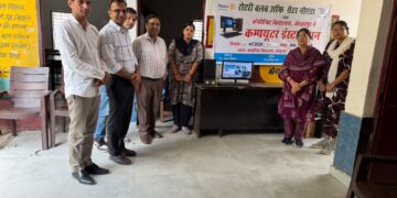 रोटरी क्लब ग्रेटर नोएडा ने स्कूल में लगाया कंप्यूटर